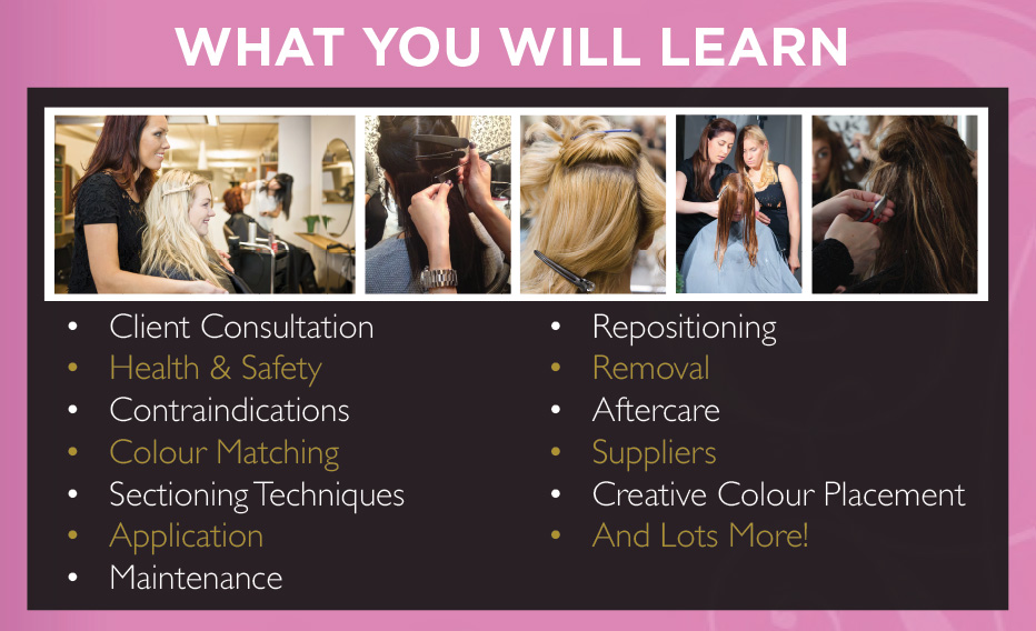 Hair Extension Courses | Fully Accredited / insurance approved by ABT GL  Hair