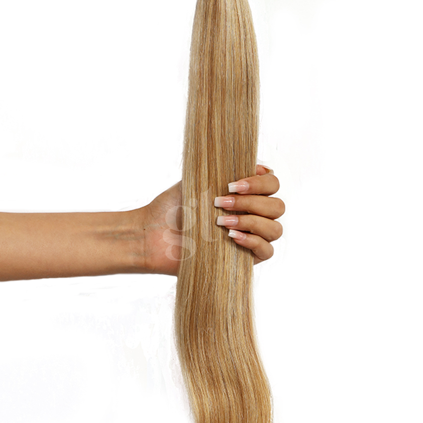 #13/24 Light Golden Brown/Golden Blonde – 18″ – 60g – 24 Pieces – Athena Tape Hair