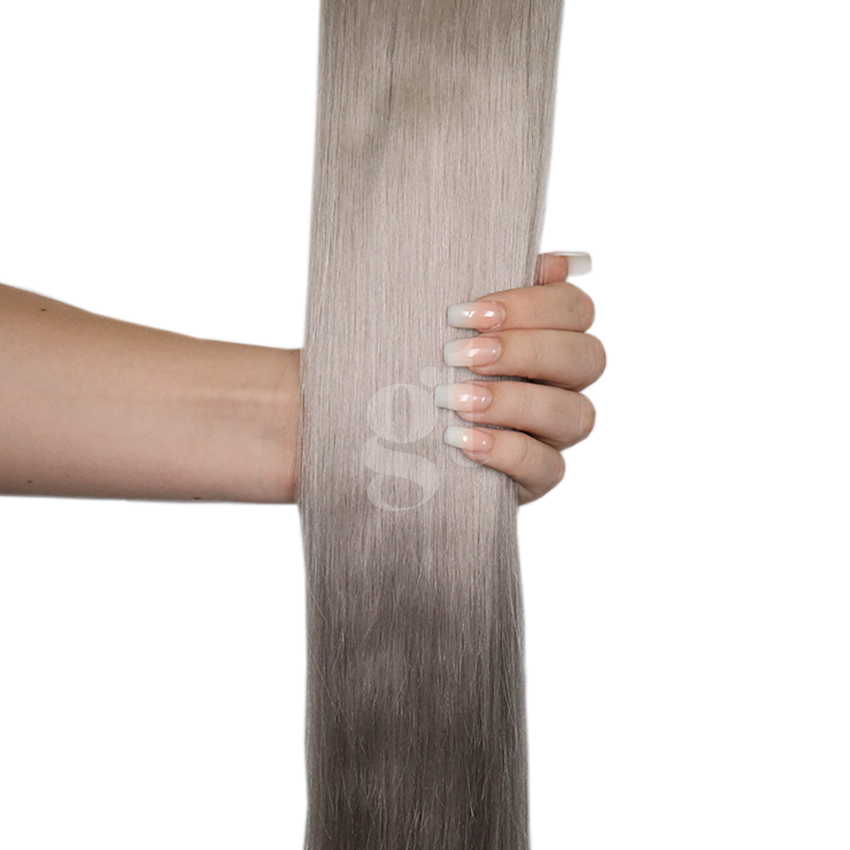 *NEW* #50 Light Silver Grey – 22″ – 60g – 24pcs – Athena Tape Hair