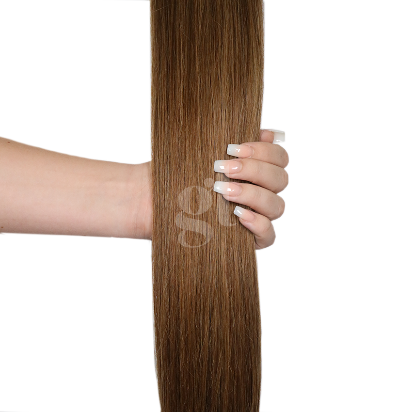 #6 Brown – 18″ – 120g – 5 Pieces – Clip Ins Athena Hair