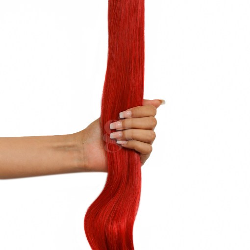 #130 Red – 24″ – 60g – 24pcs – Russia Range Tape Hair