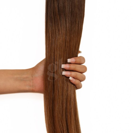*NEW* #2AT5 Dark Ash Brown/Medium Golden Brown– 18″ – 240g – 10 Pieces – Clip Ins Athena Hair