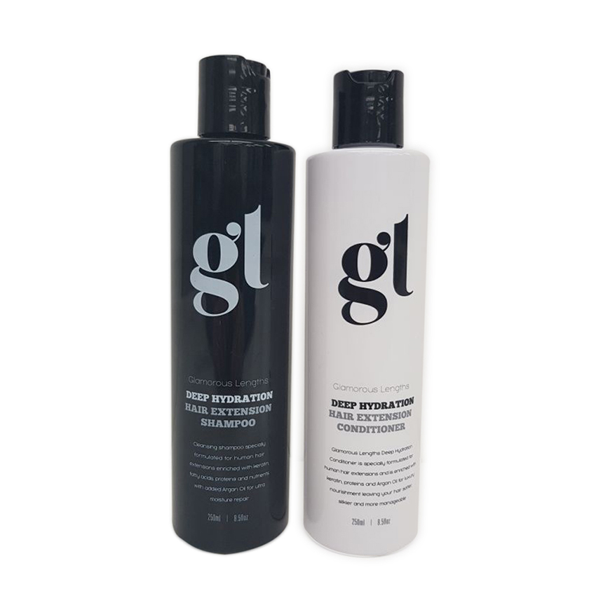 GL Shampoo & Conditioner 250ml – Wholesale of 10 bottles- including FREE posters & loop brush